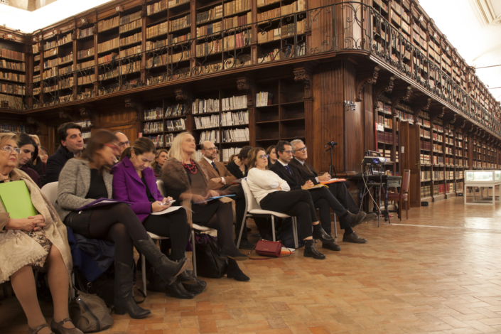 I premiati di quest’anno e degli anni passati assistono alla cerimonia di premiazione