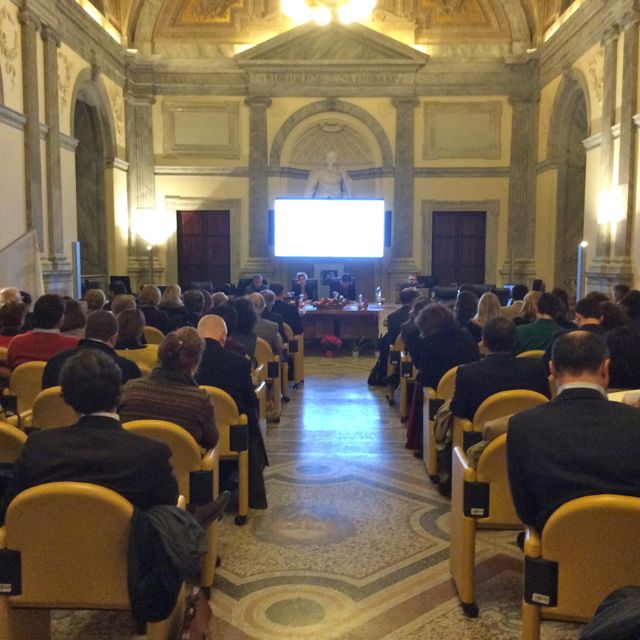 L’inizio della cerimonia nella Sala ex-Consiglio del Mibact